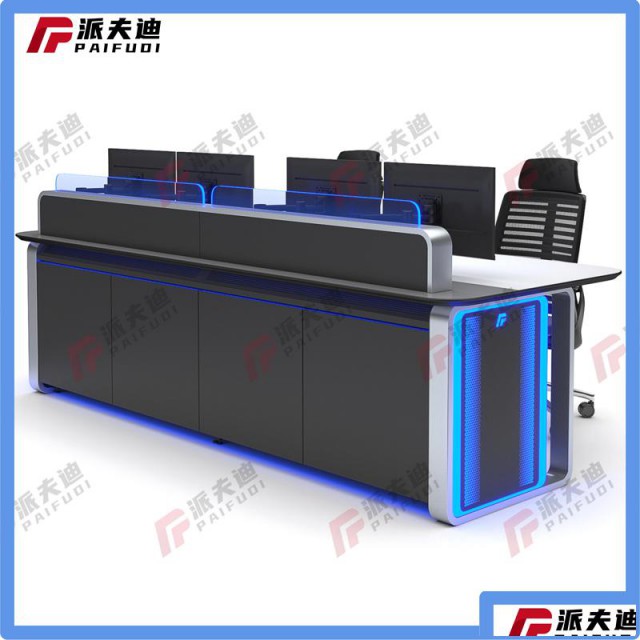 监控操作台定制工作台控制台安防中控室监控台桌子指挥中心调度台