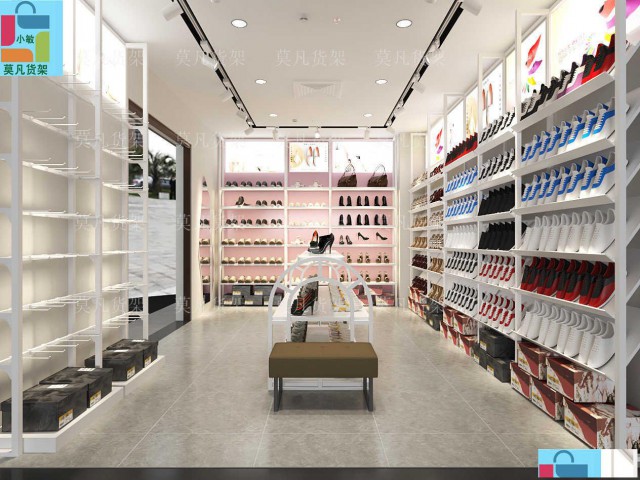 宣城百货店中岛柜展示架形象设计-莫凡货架生产厂家