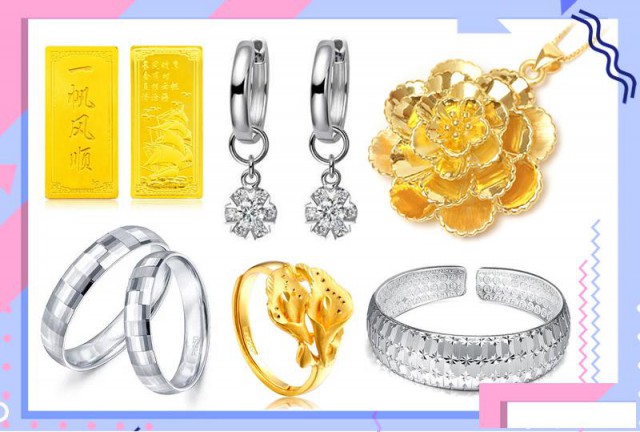 回收闲置黄金首饰项链手镯耳饰足金废料金摆件