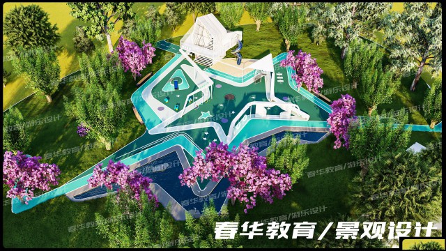 游乐3Dmax景观非标设计效果图以及生产图设计