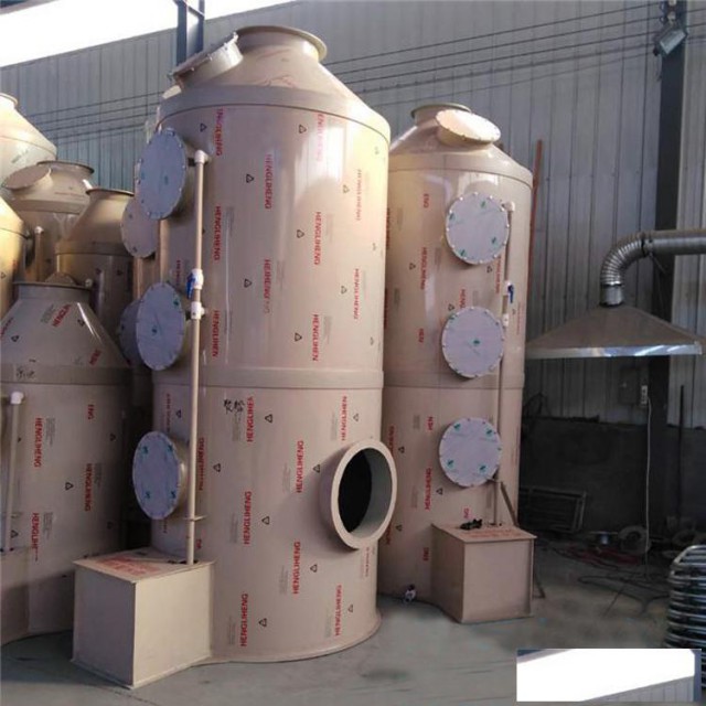 环保设备PP喷淋塔直径1.2*3.5废气处理喷淋塔设备