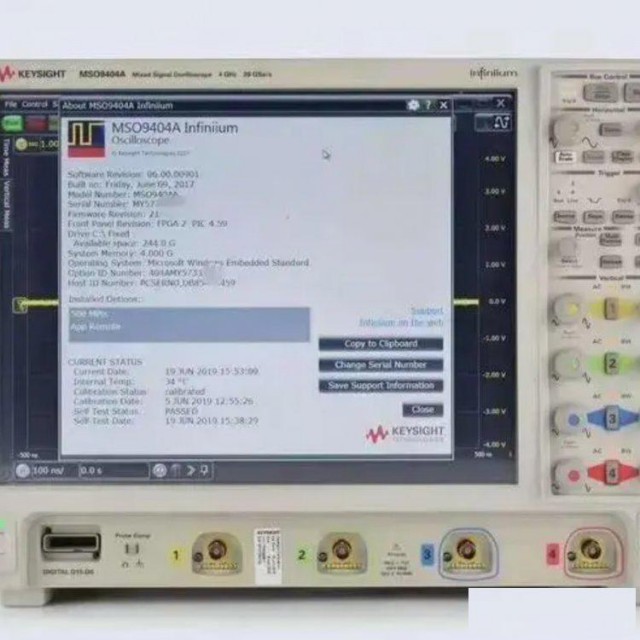 安捷伦MSO9404A示波器混合信号示波器