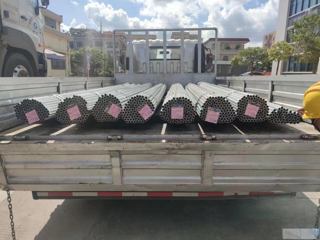 深圳供应珠江牌华捷牌华岐牌热镀锌管铁线管消防管钢结构管