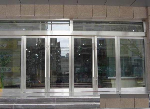 维修肯德基门地弹簧玻璃门丰台区安装玻璃门价格