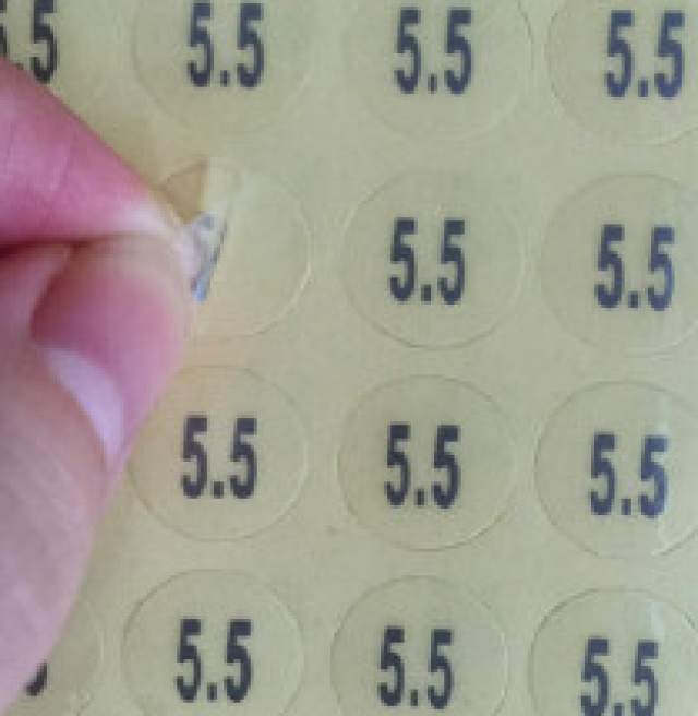 透明不干胶标签印刷工艺效果