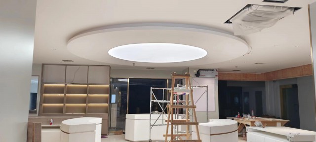 北海异形软膜天花吊顶制作，软膜天花定制厂家