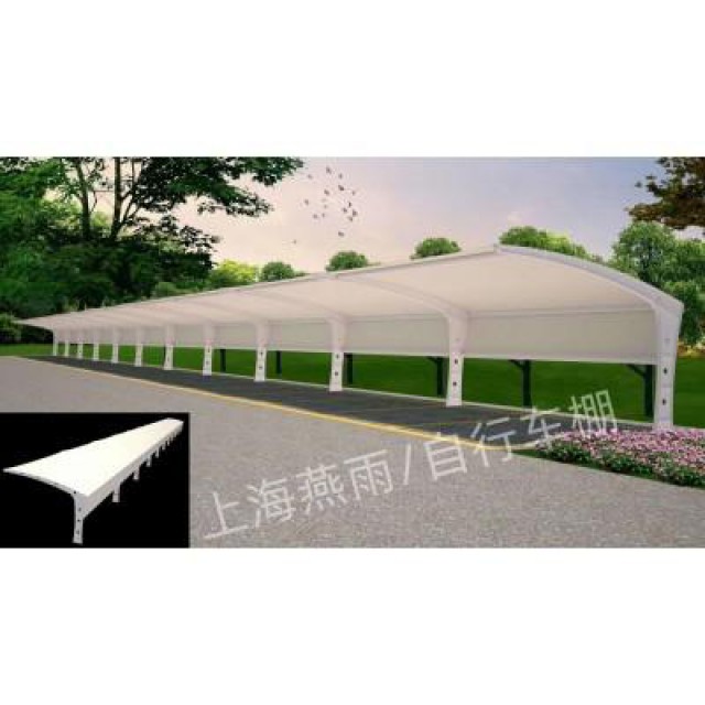 燕雨张江镇一站式钢膜结构电动自行车车棚制作厂家