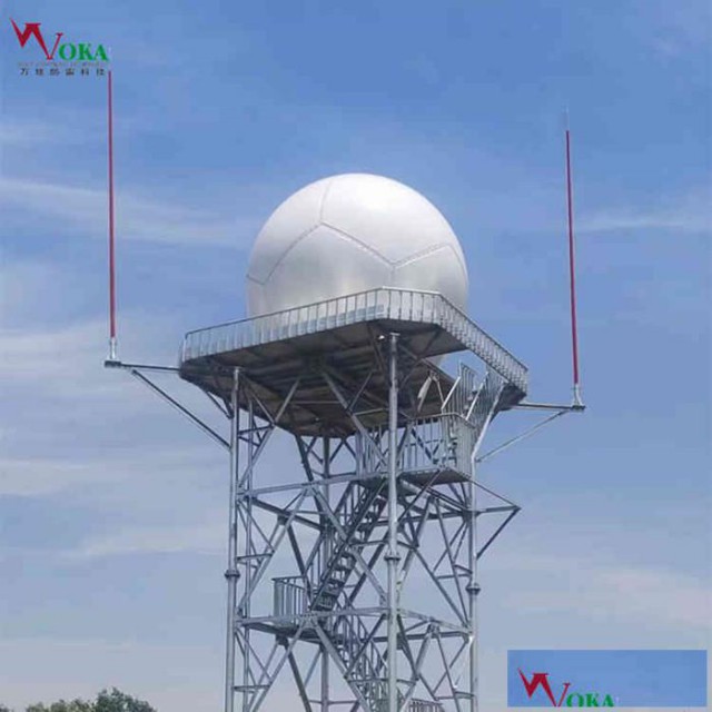 多普勒雷达站玻璃钢避雷针RFT-L-10防侧闪型绝缘避雷针