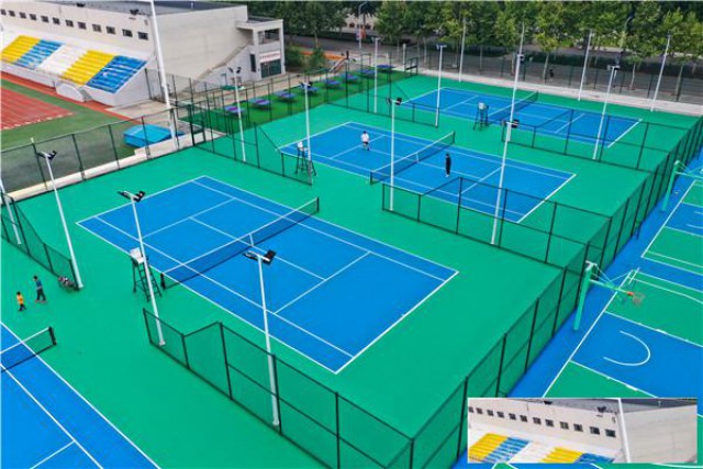 硅PU球场中如何设计排水设施