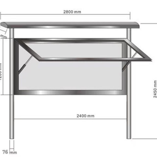 丰台区不锈钢宣传栏加工焊接