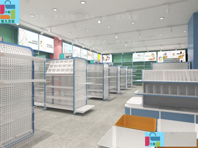莫凡货架老牌厂家-新颖百货店高柜陈列架
