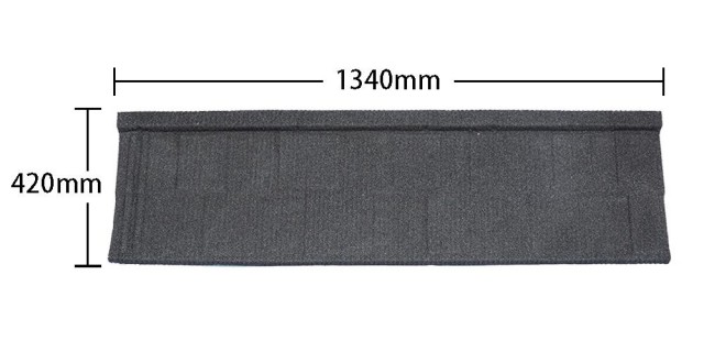 浙江铭臣彩石金属瓦厂家直销方格瓦0.35mm厚度