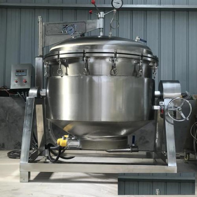 燃气加热粽子蒸煮机器不锈钢高压粽子锅煮粽大锅生产商