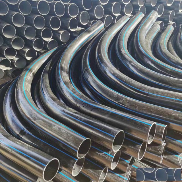 HDPE地埋电线管弯头月牙弧管90度弯头长度可订做