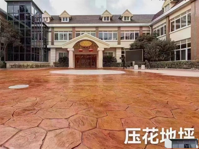 青岛春彩防静电地坪压花地坪工程耐磨损