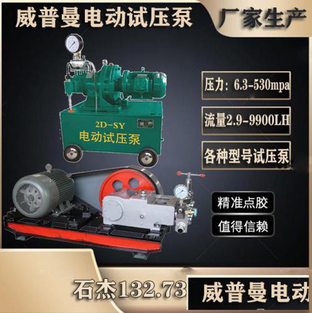 大流量高压电动试压泵