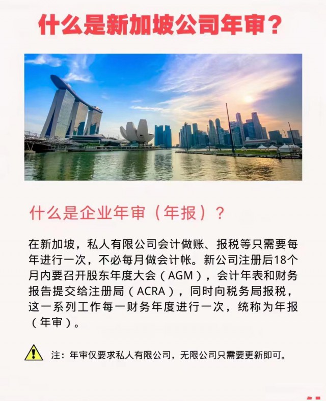 新加坡公司的年审和报税要怎么做？
