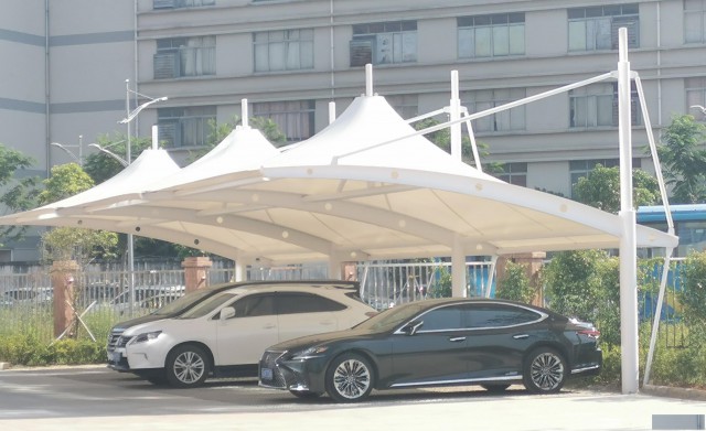 番禺搭建膜结构停车棚雨棚工程服务