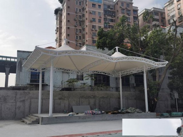 萝岗遮阳棚厂家-高品质广州膜结构车棚厂家