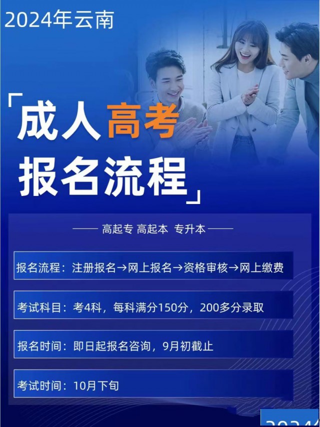2024年成人高考报名流程