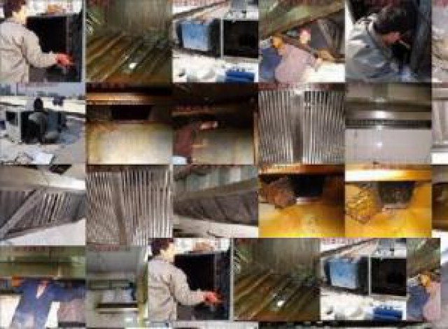 专业清洁清洗餐厅大型抽油烟机净化器风机清洗质量保证·