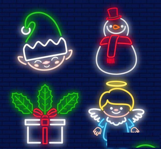 上海普陀区楼体拉网霓虹灯安装，门头发光字维修制作