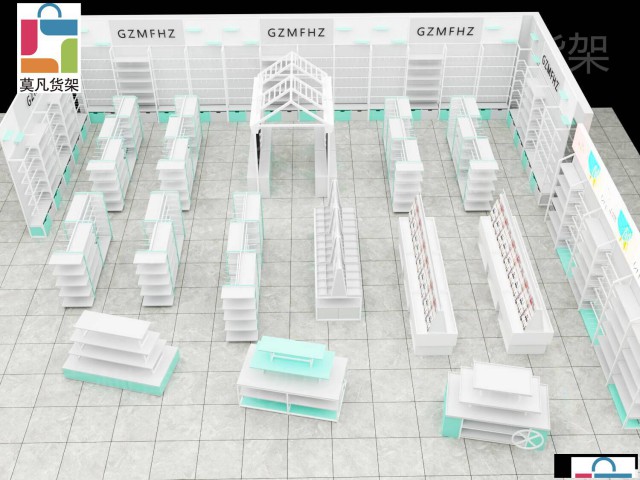 广东精品店货架如何设计有什么好的款式？