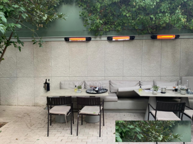 伟而特解决希腊户外高端花园餐厅整体取暖