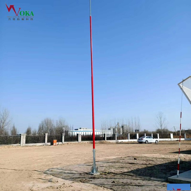 沿海耐腐蚀玻璃钢路灯杆6米玻璃纤维监控杆提前放电避雷针