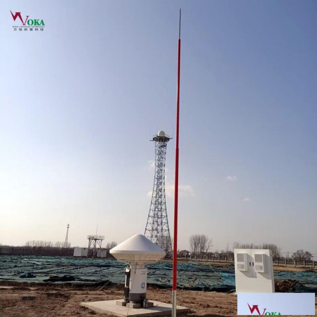 沿海耐腐蚀玻璃钢路灯杆6米玻璃纤维监控杆提前放电避雷针