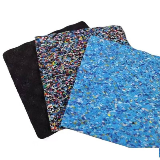 健身房专用橡胶减震垫室内外隔音减震地胶运动力量区防滑健身地板