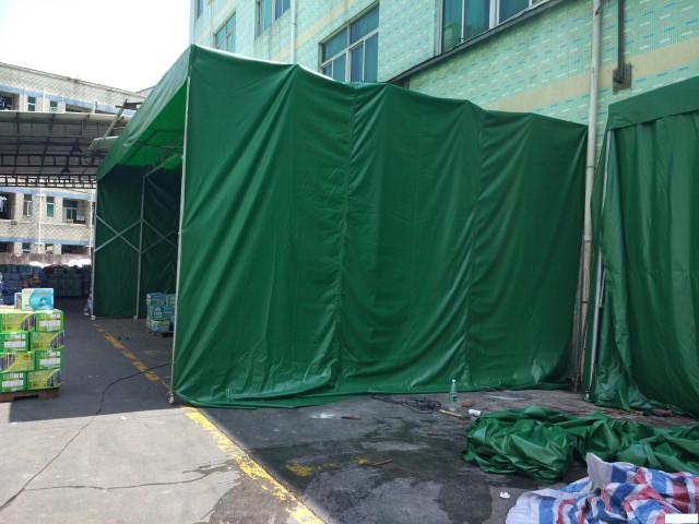 深圳推拉篷地摊篷遮阳雨棚伸缩篷定制制作安装