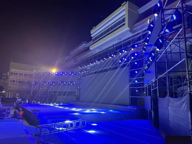 广州网红户外活动舞台行架背景搭建