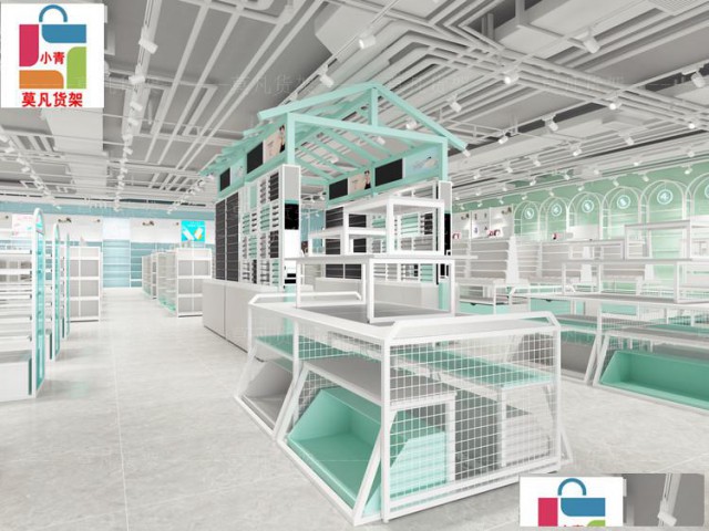 廊坊饰品货架厂家、百货货架的沉浸式场景构建