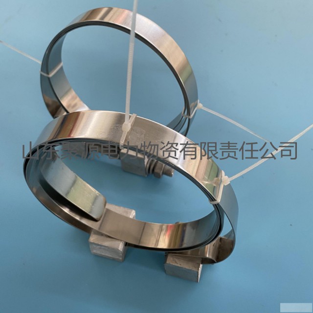 不锈钢带型opgw电杆固定夹具