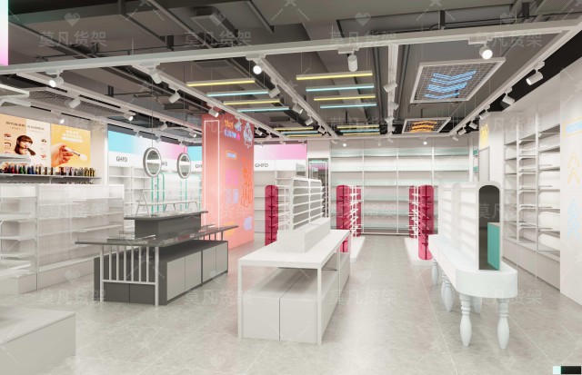 精品店货架的材质美学