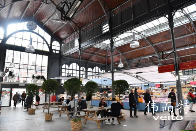 伟而特红外取暖，让法国百年开放式商场摆脱取暖困难