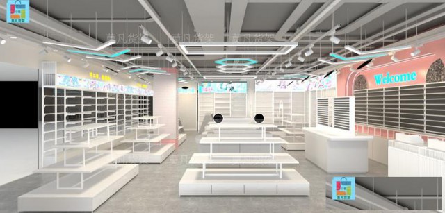 莫凡货架实力厂家-组装式文创潮玩店道具可整店输出