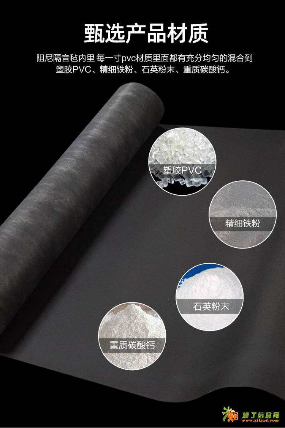 高密度环保阻尼隔音毡地面减震隔音棉墙体吊顶3mm阻燃隔声防震垫